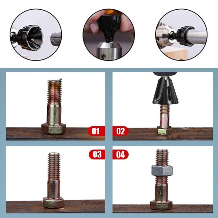 Deburring Chamfering Tool - Remove Burr For Repair Bolt Thread Drilling Tool - Gear Elevation