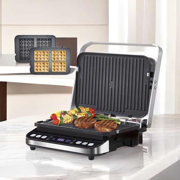 Cook Like a Pro with the 6-in-1 Smokeless Indoor Ceramic Electric Griddle! - Gear Elevation