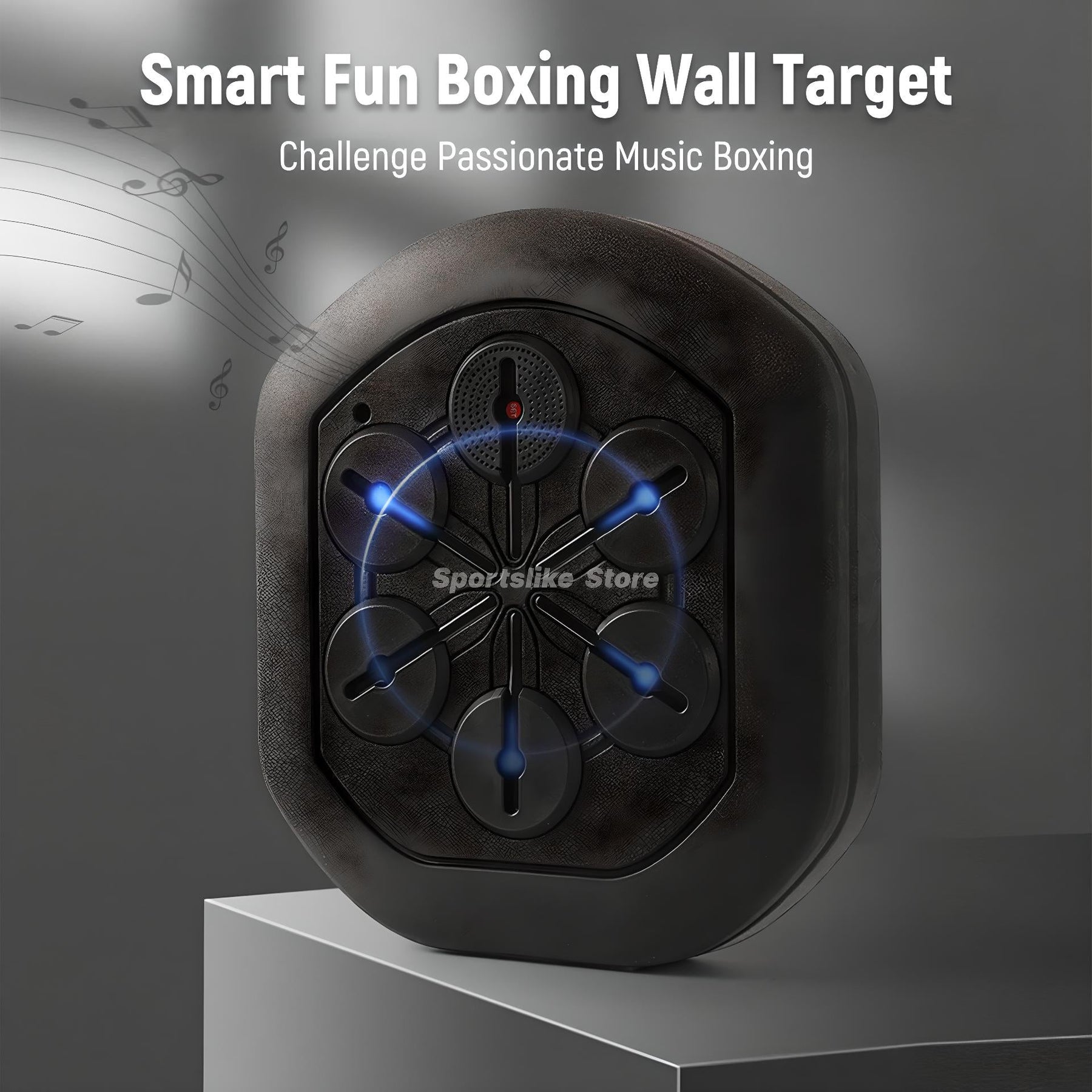 Elevate Your Training with the Wall-Mounted LED Light Music Boxing Machine - Gear Elevation