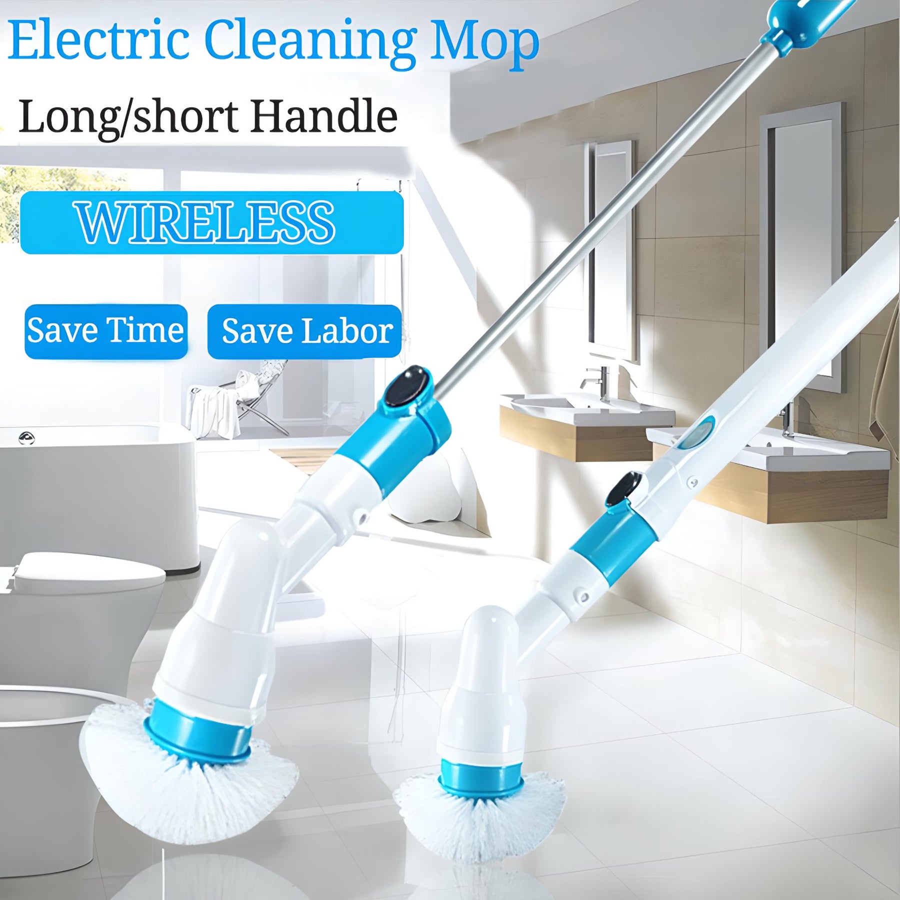 Scrub Away Grime with Ease: The Turbo Clean Electric Spin Scrubber Set - Gear Elevation