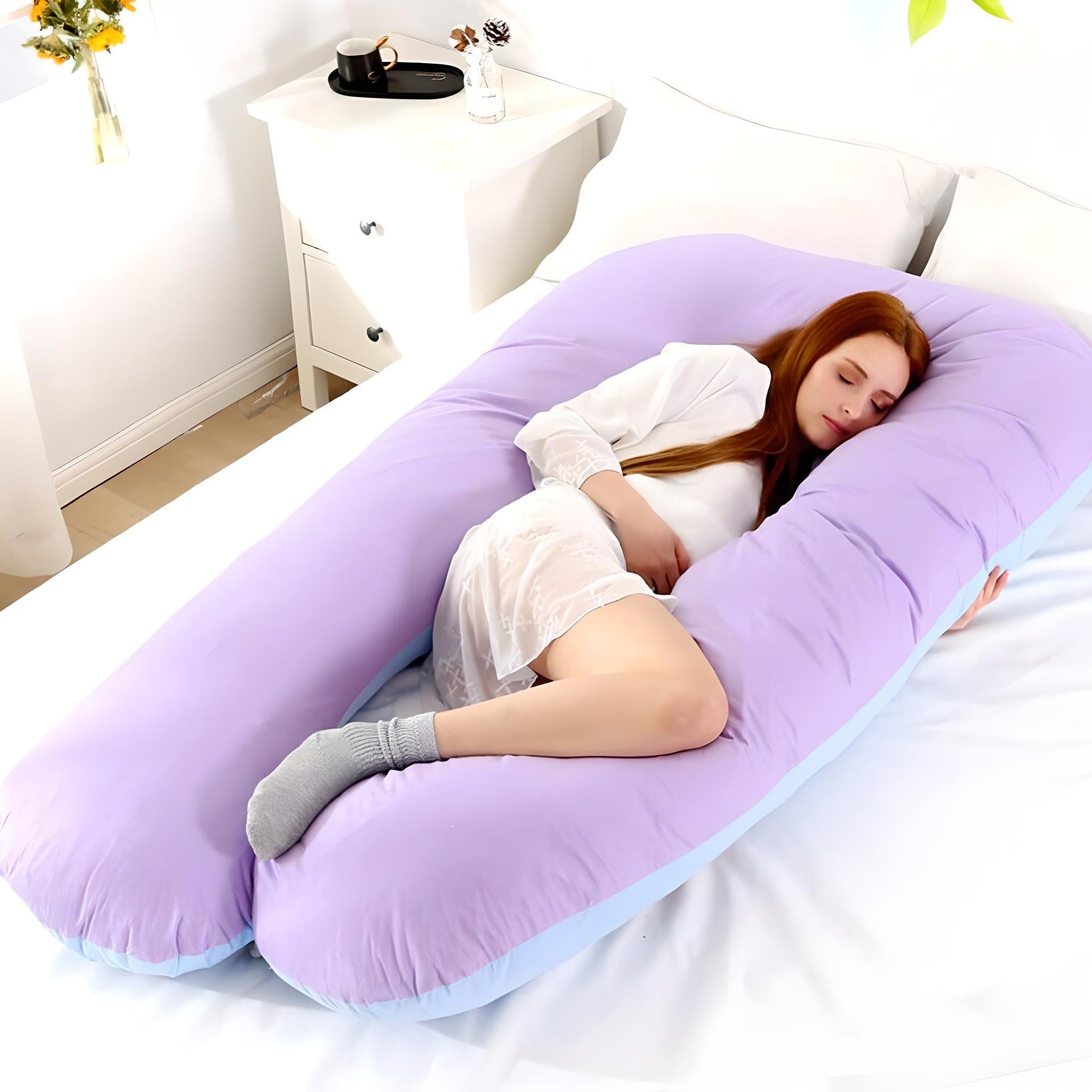 Sleep Soundly with the Full Support Body Pillow: Relief for Maternity, Shoulder, and Back Pain - Gear Elevation