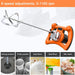 1400W Electric Concrete Cement Mixer - Handheld Paint Putty Powder Cement Plaster Mortar Coating Mixer - Gear Elevation