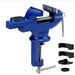2 in 1 Bench Vise - Universal Wide Application 360 Degree Rotation High Hardness for Woodworking - Gear Elevation