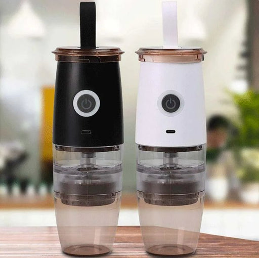 2 in 1 Electric and Portable Mini Coffee Grinder - USB Hand Crank Coffee Machine with Handle - Gear Elevation