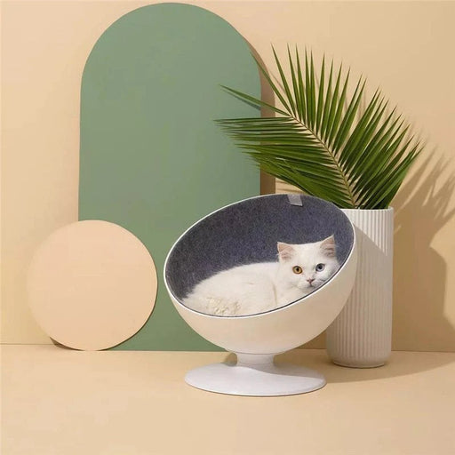 360-degree Rotating Cat Bed - Cozy Cat Spin Bed - Gear Elevation
