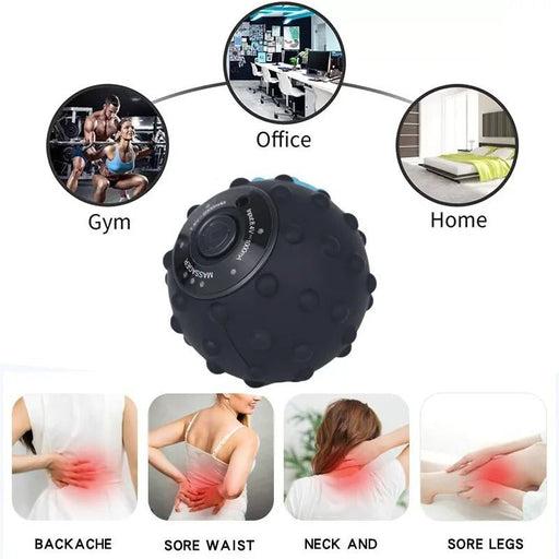 4 Speed Vibrating Massage Ball - Electric Fitness Ball for Muscle and Fitness - Gear Elevation