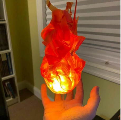 Halloween Floating Fireball Prop - LED Glowing Fireball Ornament