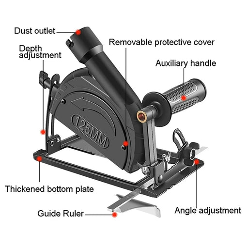Angle Grinder Stand - Special Cutting Machine Stand Cast Fixing Holder - Gear Elevation