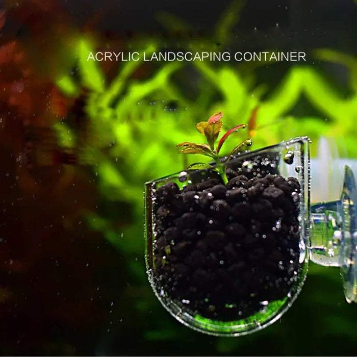Aquatic Plant Nursery Pot & Cultivation Cup - Aquatic Fish Tank Plant Pot Suction Cup - Gear Elevation