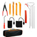Car Trim Removal Tool - Home Tool Kit with Long Reach Grabber and Non-Destructive Air Wedge Pump - Gear Elevation