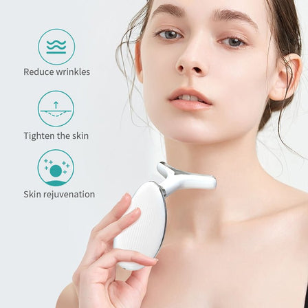 EMS Neck Face Beauty Device LED - Therapy Lifting and Tighten Massager Microcurrent Wrinkle Remover Skin Care Tools