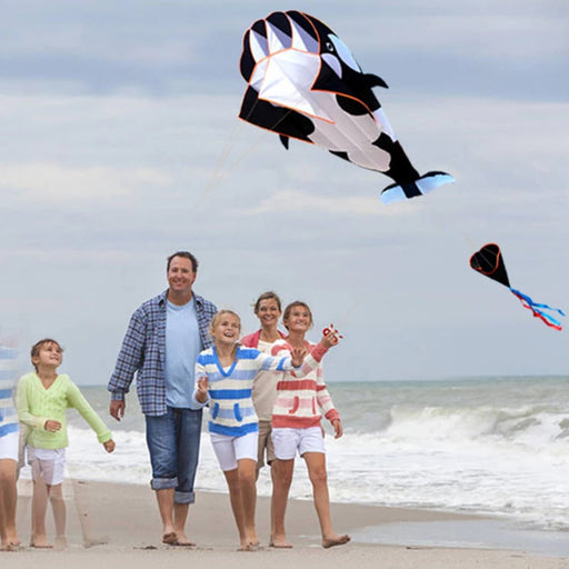 Frameless Dolphin Parafoil Kite - Summer Outdoor Fun Toys and Games for Kids - Gear Elevation