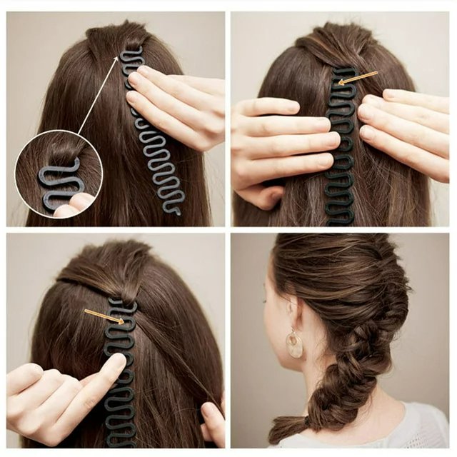 Hairdressing Weaving Artifact - Hair Braiding Tool Roller Twist Styling Bun Maker - Gear Elevation