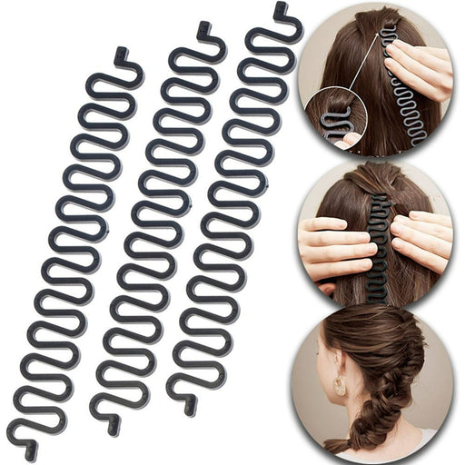 Hairdressing Weaving Artifact - Hair Braiding Tool Roller Twist Styling Bun Maker - Gear Elevation