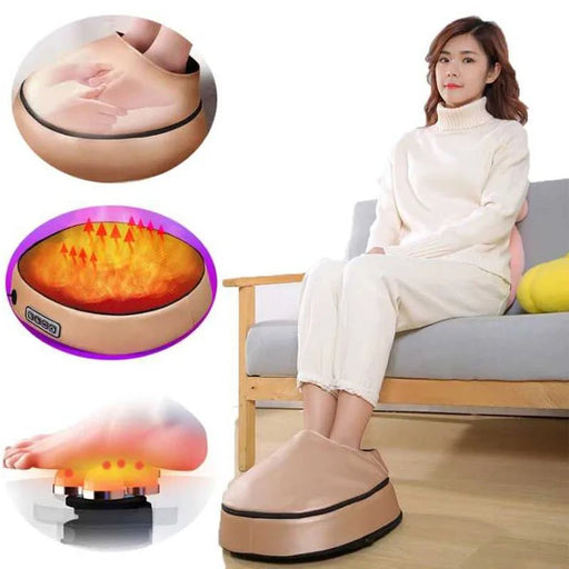 Heating Shiatsu Kneading Electric Foot Spa Massager - Relief Pain, Circulation, Shiatsu Deep Kneading and Rolling - Home and Office Use - Gear Elevation