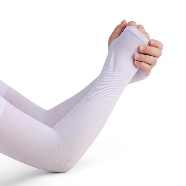 Ice Silk Sleeve Sunscreen Cuff Arm Sleeves - UV Sun Protection Hand Protective Cover Non-slip Summer Outdoor Riding - Gear Elevation