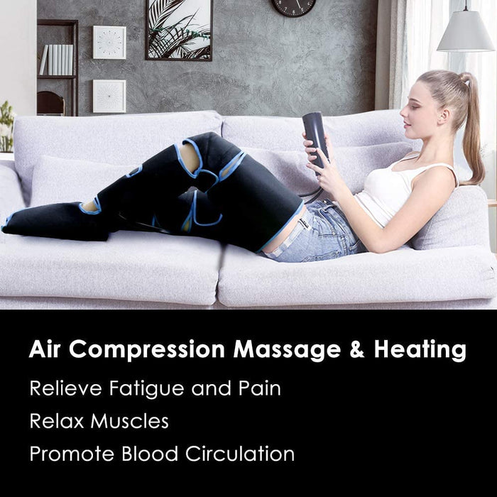 Enveloppement de compression et de massage des jambes