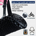 Moto 3D Honeycomb Shock Cushion - Advanced Shock Relief Seat Cushion - Gear Elevation