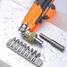 Multifunction Rachet Screwdriver Set - All in One Craftsman Tool with 180 Degree Pivoting Adjustable Angle - Gear Elevation
