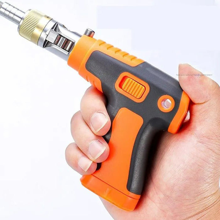 Multifunction Rachet Screwdriver Set - All in One Craftsman Tool with 180 Degree Pivoting Adjustable Angle - Gear Elevation
