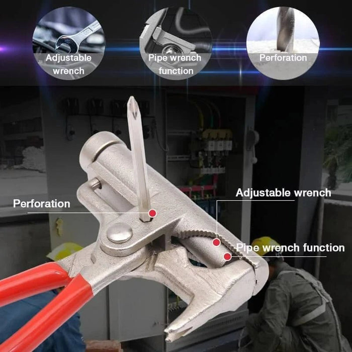 Multifunctional Hammer - Universal Hammer Screwdriver Nail Gun Pipe Pliers Wrench Clamps - Gear Elevation