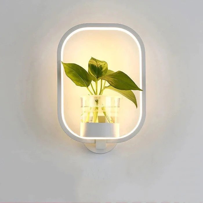 Nordic Planter Lamp - Simple Creative Wall Light for Bedroom Living Room Dining Corridor Wall - Gear Elevation