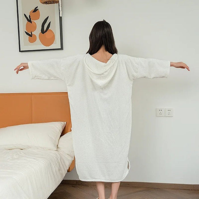 Plush Soft Robe - Bathroom Wearable Bathrobe Towel - Gear Elevation
