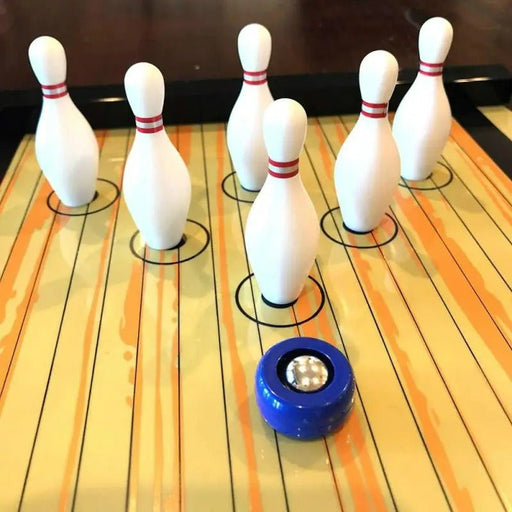 Portable Bowling Board Game - Indoor, Office, Family Interaction, Travel, Sports - Compact Bowling Ball Set - Gear Elevation