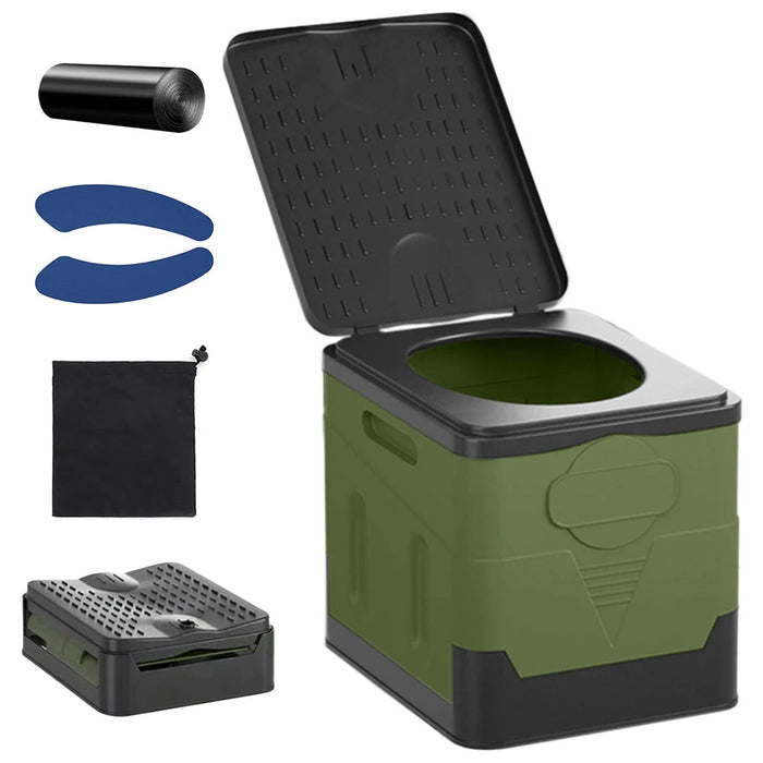 Portable Folding Toilet - Lightweight Outdoor Potty Multifunctional Mobile Toilet for Adults - Gear Elevation