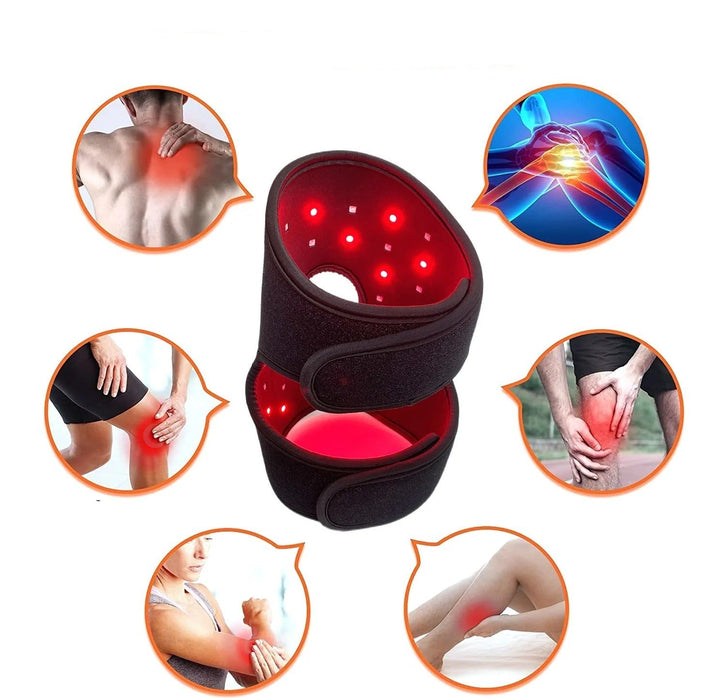 Red Light Therapy Knee Pad - Infrared Light Devices Body Joint Elbow Relief - Gear Elevation