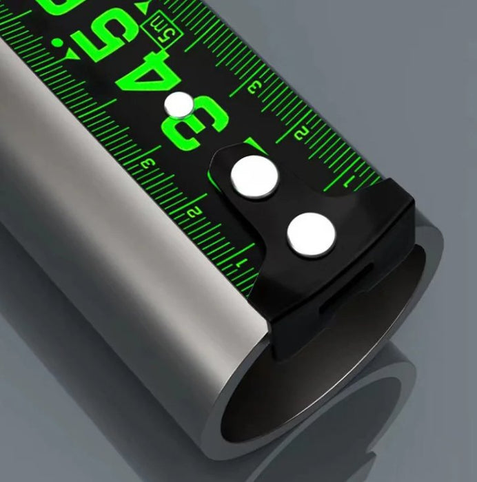 Self-locking Fluorescent Steel Tape Measure - Heavy Duty Thicken Measuring Tape Retractable - Gear Elevation