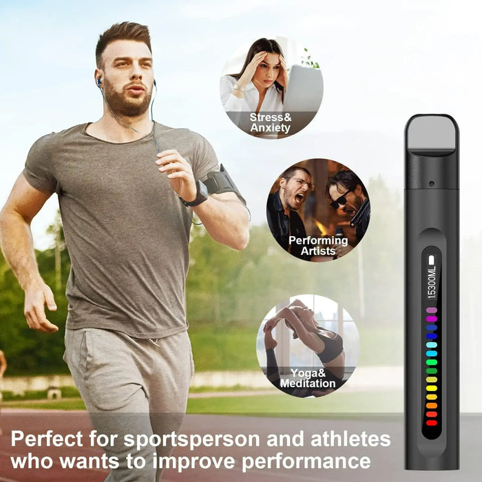 Smart Breathing Trainer - Respiratory Muscle Training for Better Breathe, Guided Assistant for Athletes - Gear Elevation