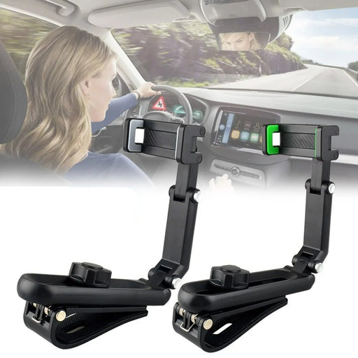 1080 Rotation Car Phone Holder Clip - 360 Universal Adjustable Car Mount for All Phones - Gear Elevation