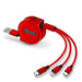 3 in 1 Retractable Charging Cable - Fast Charger Cord Adapter for iPhone, Type C , Micro USB - Gear Elevation