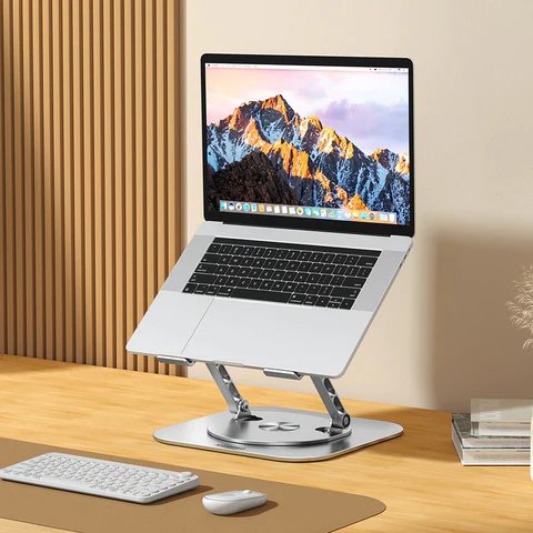360° Rotatable Laptop Stand - Foldable & Portable Computer Stand for All MacBook/Laptops up to 15.6 inches. - Gear Elevation