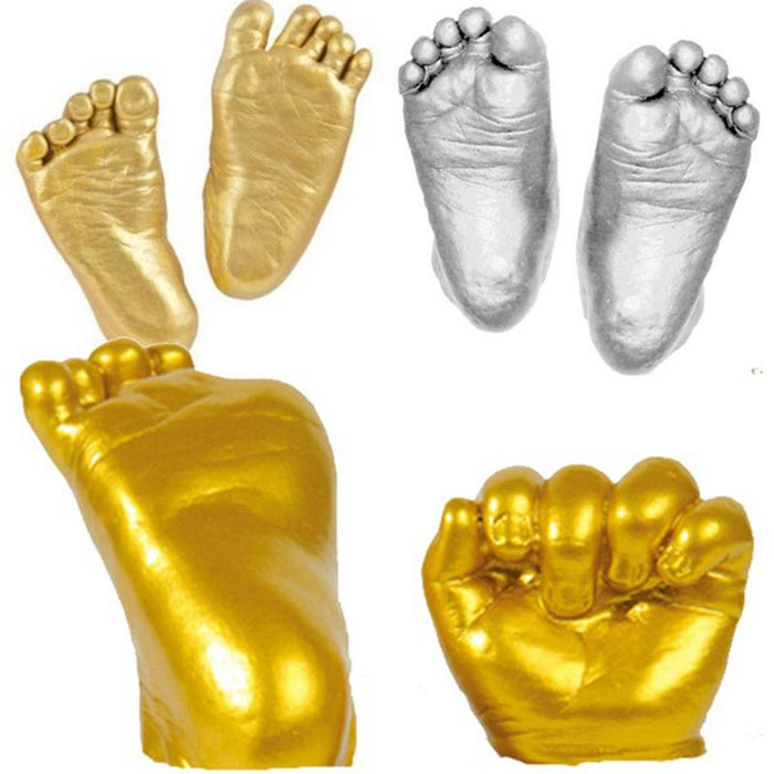 3D Baby Hand & Foot Print Plaster Casting Kit - Gear Elevation