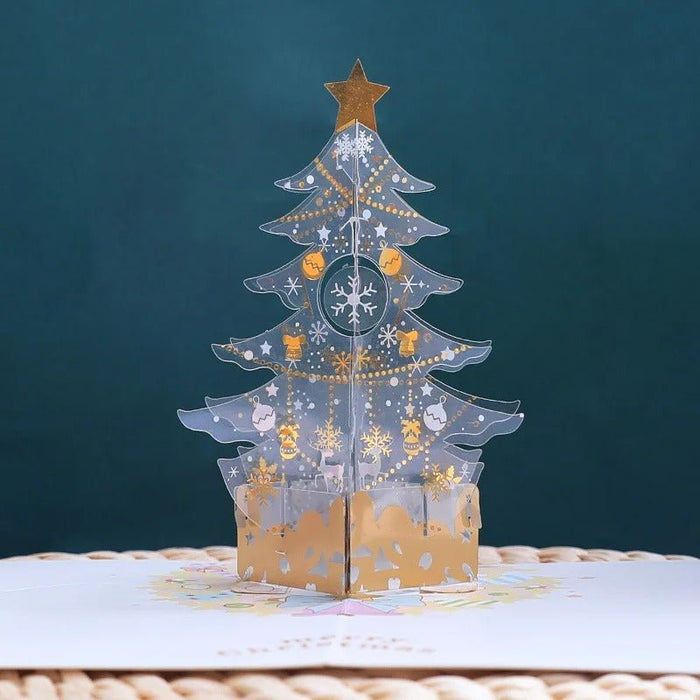 3D Pop Up Christmas Tree Card - Merry Christmas Greeting Card - Gear Elevation