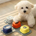 4 Colors Pet Communication Button - Vocal Training Interactive Toy Bell Ringer With Pad and Sticker - Gear Elevation