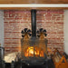 6 Blades Heat Powered Fireplace Stove Fan - 360° Rotation Log Wood Burner - Gear Elevation