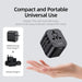 65W Dual Type C USB Universal Travel Charger - Fast Charging Global Travel Socket Converter - Gear Elevation