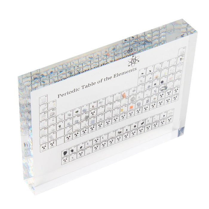 Acrylic Periodic Table Display With Real Elements - Gear Elevation