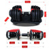 Adjustable Dumbbell Set - 24kg Selective Dumbbells with Fast Automatic Adjustment Physical Exercise - Gear Elevation