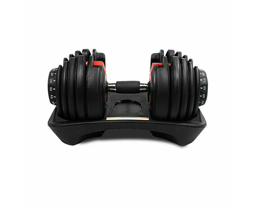 Adjustable Dumbbell Set - 24kg Selective Dumbbells with Fast Automatic Adjustment Physical Exercise - Gear Elevation