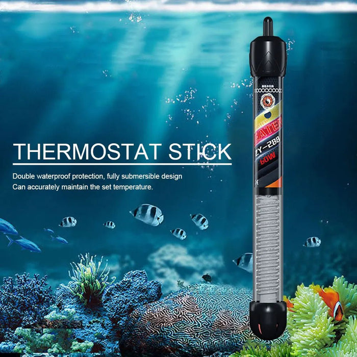 Adjustable Temperature Thermostat Heater Rod - Electronic Thermostat LED Indicator Light for Freshwater, Marine, Fish Tanks - Gear Elevation
