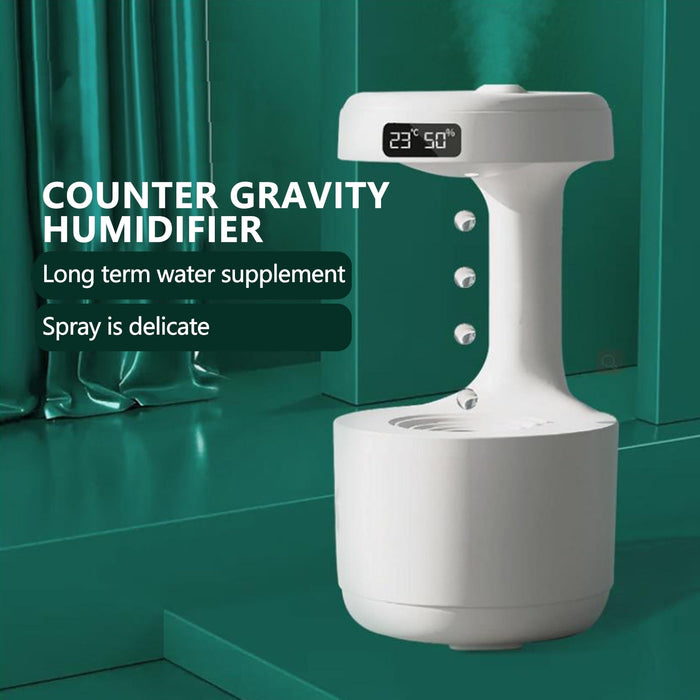 Anti-Gravity Air Humidifier | Water Drop Mist Maker Fogger | Essential Oils Aroma Diffuser - Gear Elevation