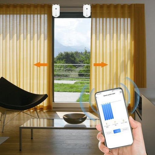 Automatic Curtain Opener - Electronics Smart Curtain Opener, Compatible with Alexa, Google and Home - Gear Elevation
