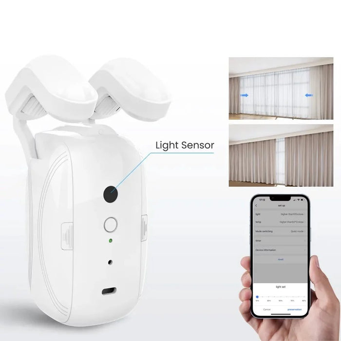 Automatic Curtain Opener - Electronics Smart Curtain Opener, Compatible with Alexa, Google and Home - Gear Elevation