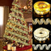 Battery-Operated Christmas Ribbon Light - LED Ribbon Fairy Lights Christmas Tree Ornaments - Gear Elevation