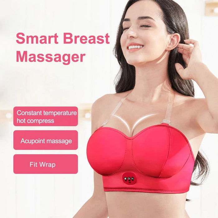 Blossom Up Electric Bust Massager - Electric Breast Massager, Wireless Wearable Bra Chest Massager, Anti Sagging Breast, Breast Enlargement Machine - Gear Elevation