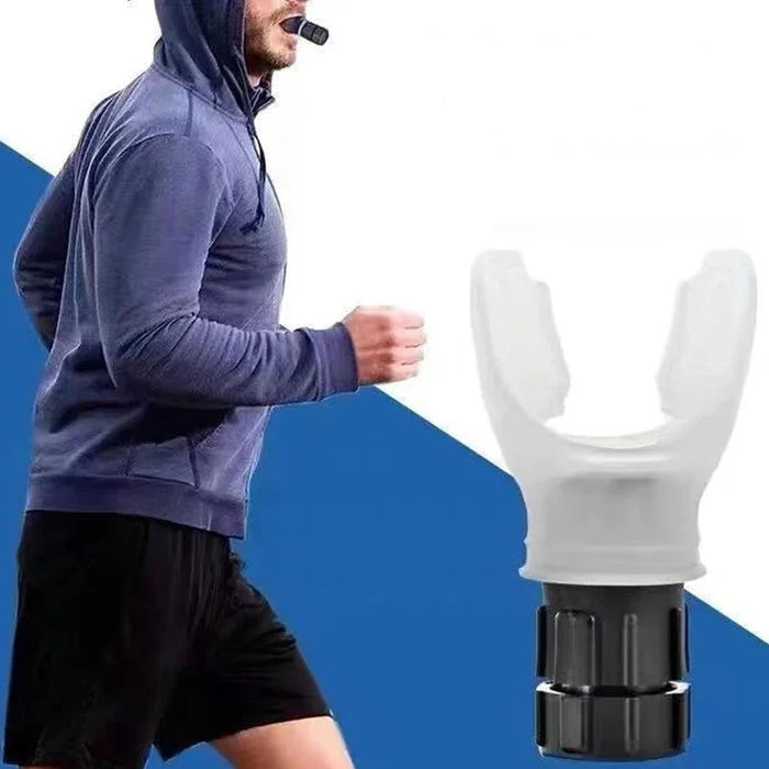 Breathing Trainer for Lung Fitness - Adjustable Resistance for Respiratory Muscle Training, Reduce Shortness of Breath - Gear Elevation